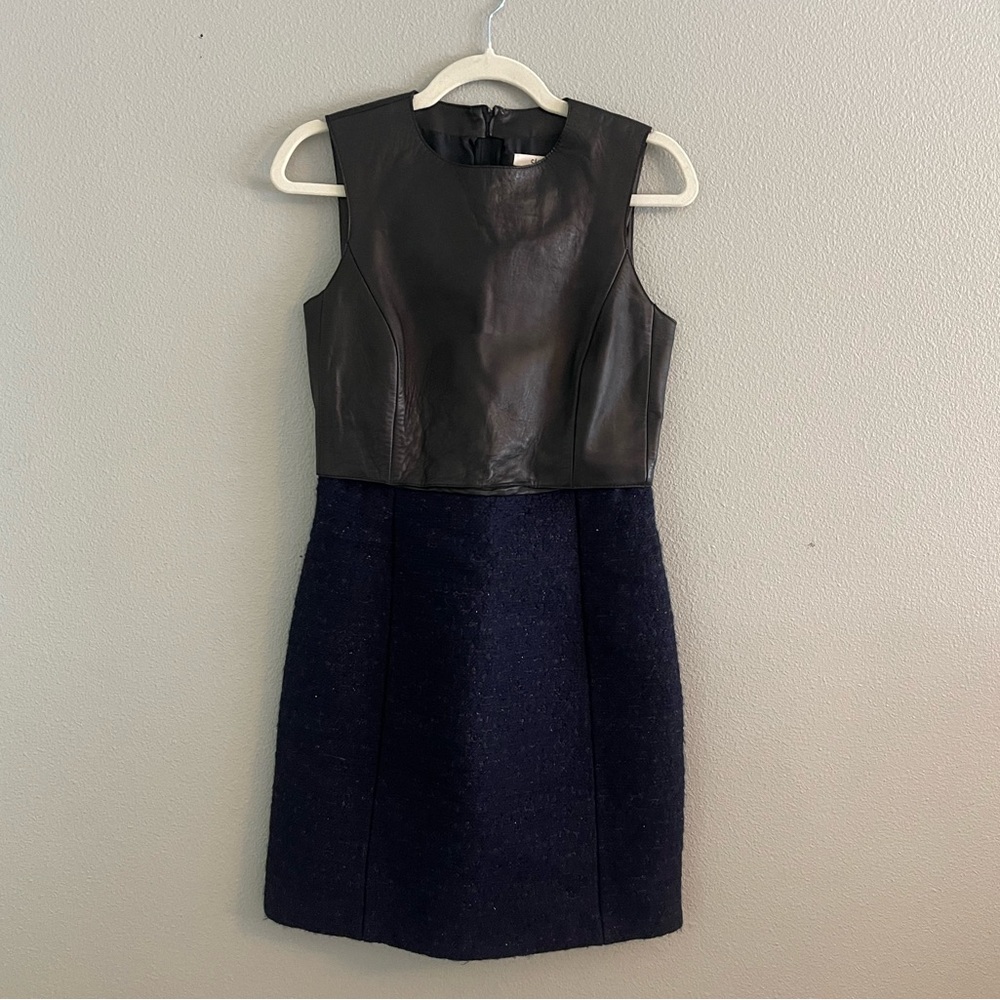 Gorgeous Leather and tweed Celine Dress